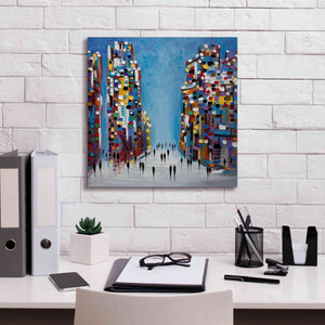 'Cityscape' by Ekaterina Ermilkina Giclee Canvas Wall Art,18 x 18