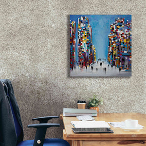 'Cityscape' by Ekaterina Ermilkina Giclee Canvas Wall Art,26 x 26