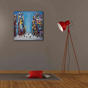 'Cityscape' by Ekaterina Ermilkina Giclee Canvas Wall Art,26 x 26