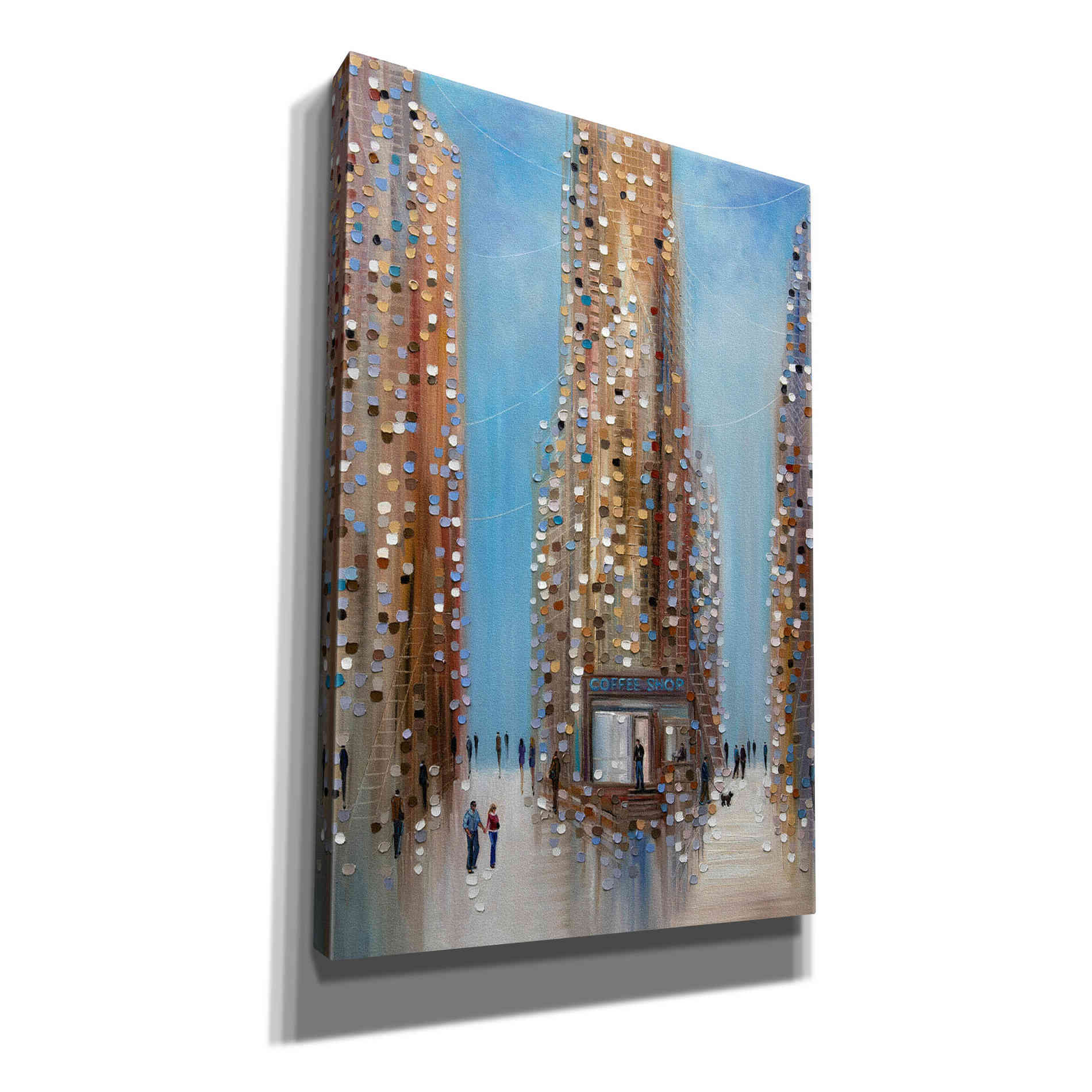 'Coffee Shop ' by Ekaterina Ermilkina Giclee Canvas Wall Art