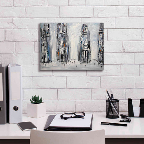 Image of 'In New York City' by Ekaterina Ermilkina Giclee Canvas Wall Art,16 x 12