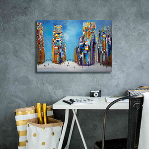 'Nyc Streets' by Ekaterina Ermilkina Giclee Canvas Wall Art,26 x 18