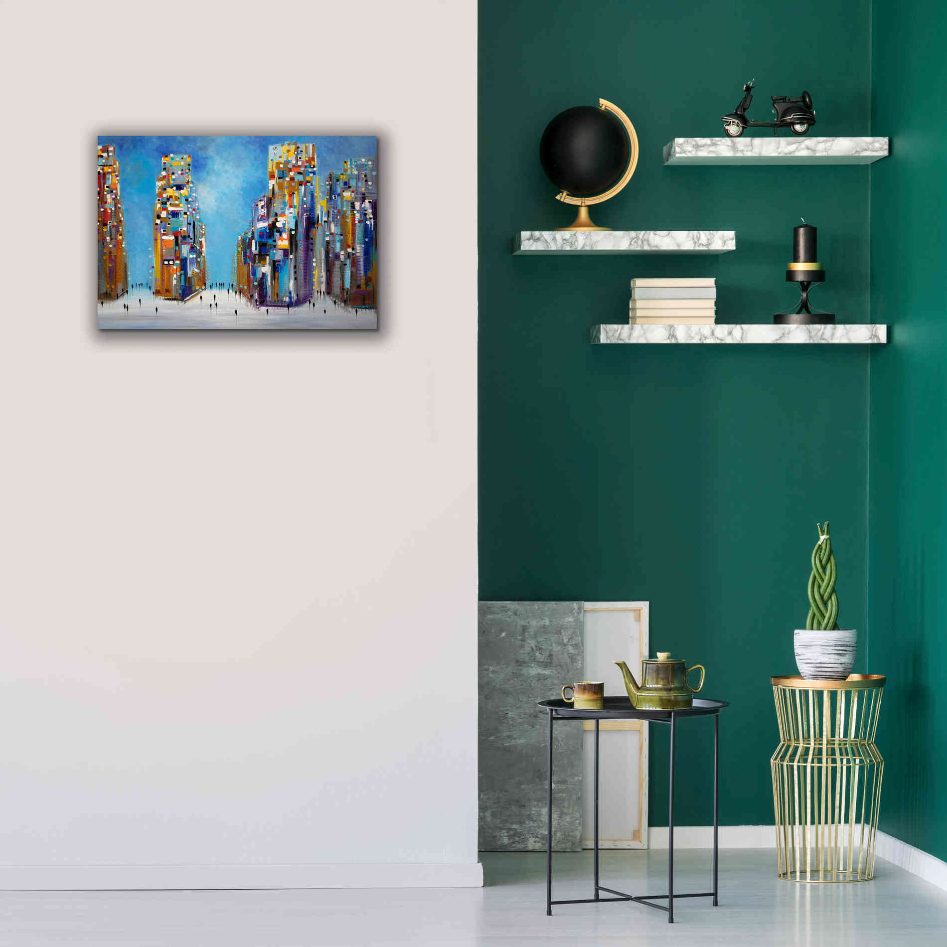 'Nyc Streets' by Ekaterina Ermilkina Giclee Canvas Wall Art,26 x 18