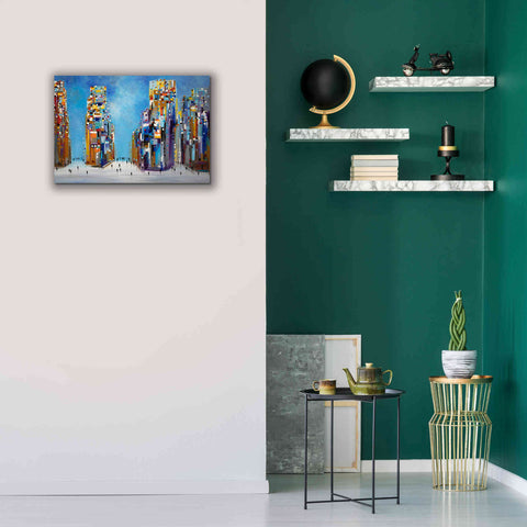 Image of 'Nyc Streets' by Ekaterina Ermilkina Giclee Canvas Wall Art,26 x 18