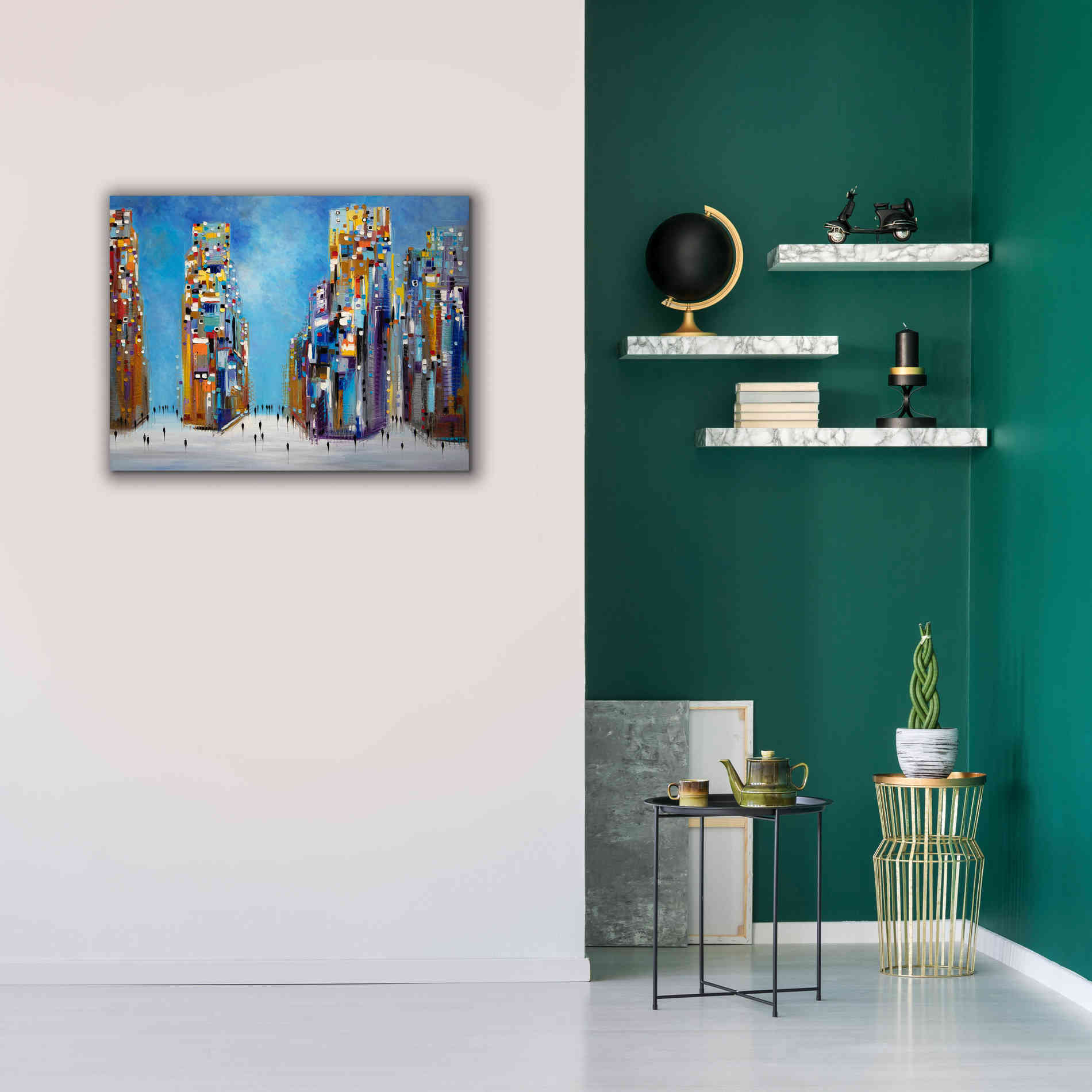 'Nyc Streets' by Ekaterina Ermilkina Giclee Canvas Wall Art,34 x 26