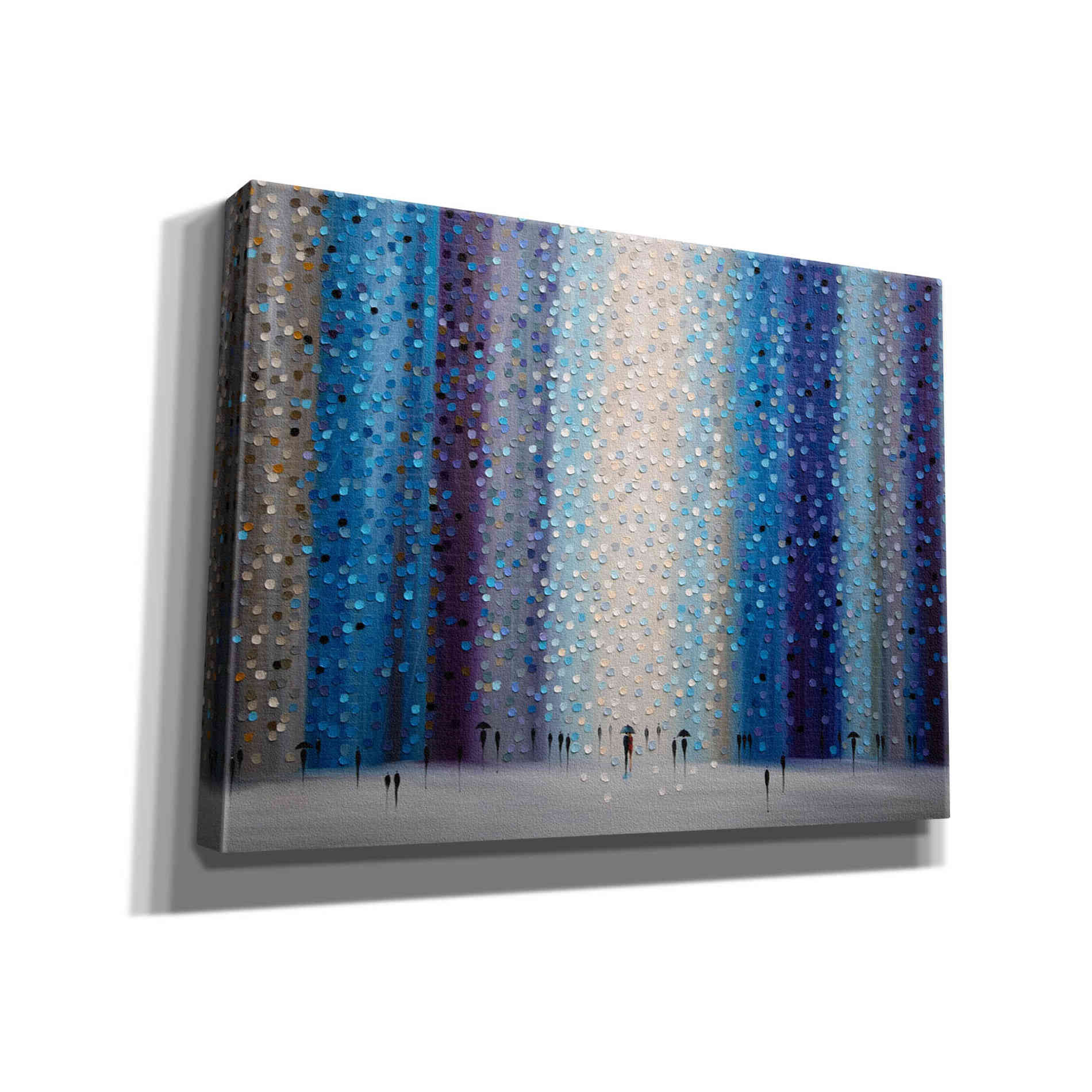'Rainy City For' by Ekaterina Ermilkina Giclee Canvas Wall Art