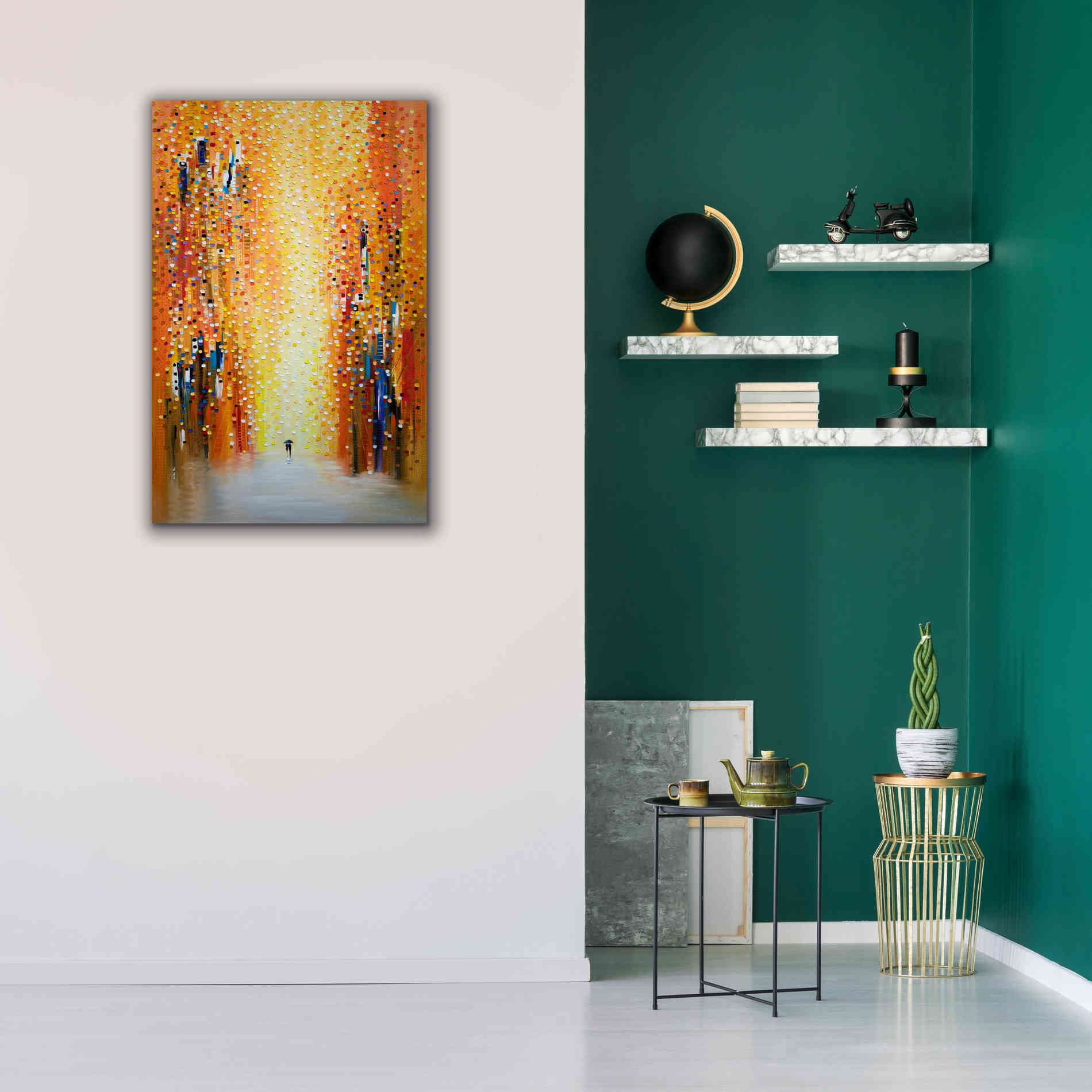 'Rainy Sunset Together' by Ekaterina Ermilkina Giclee Canvas Wall Art,26 x 40