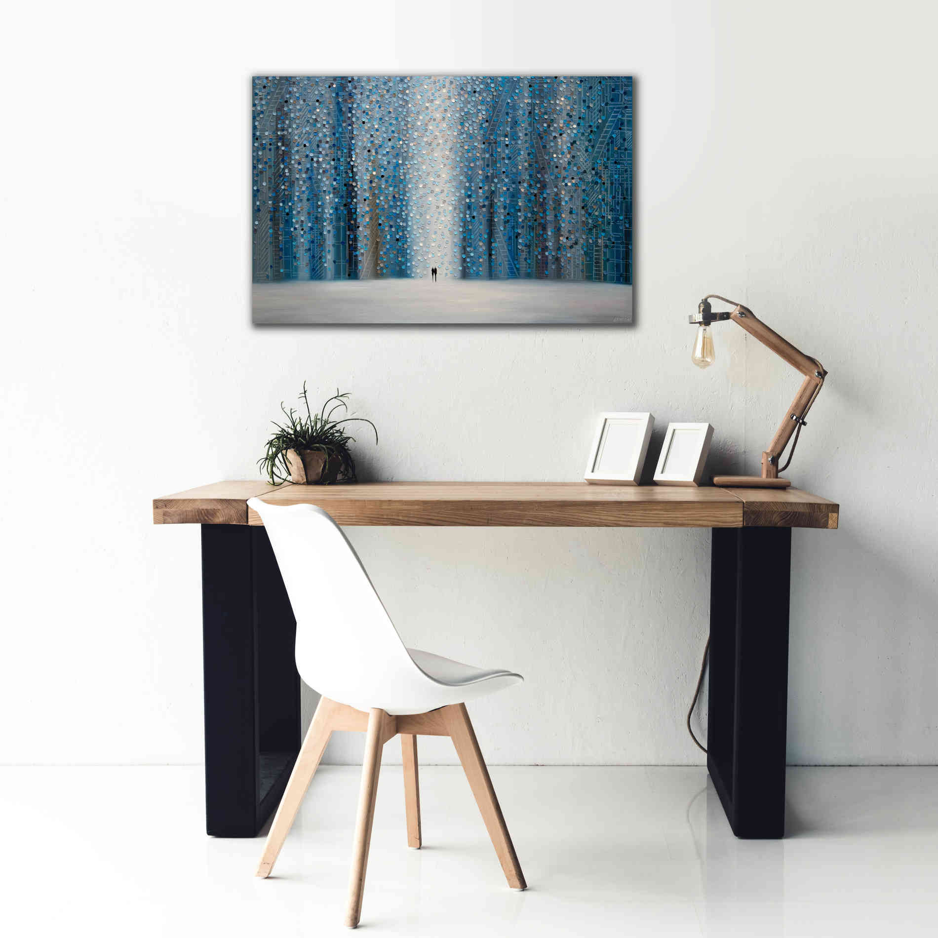 'Sounds Of The Rain' by Ekaterina Ermilkina Giclee Canvas Wall Art,40 x 26