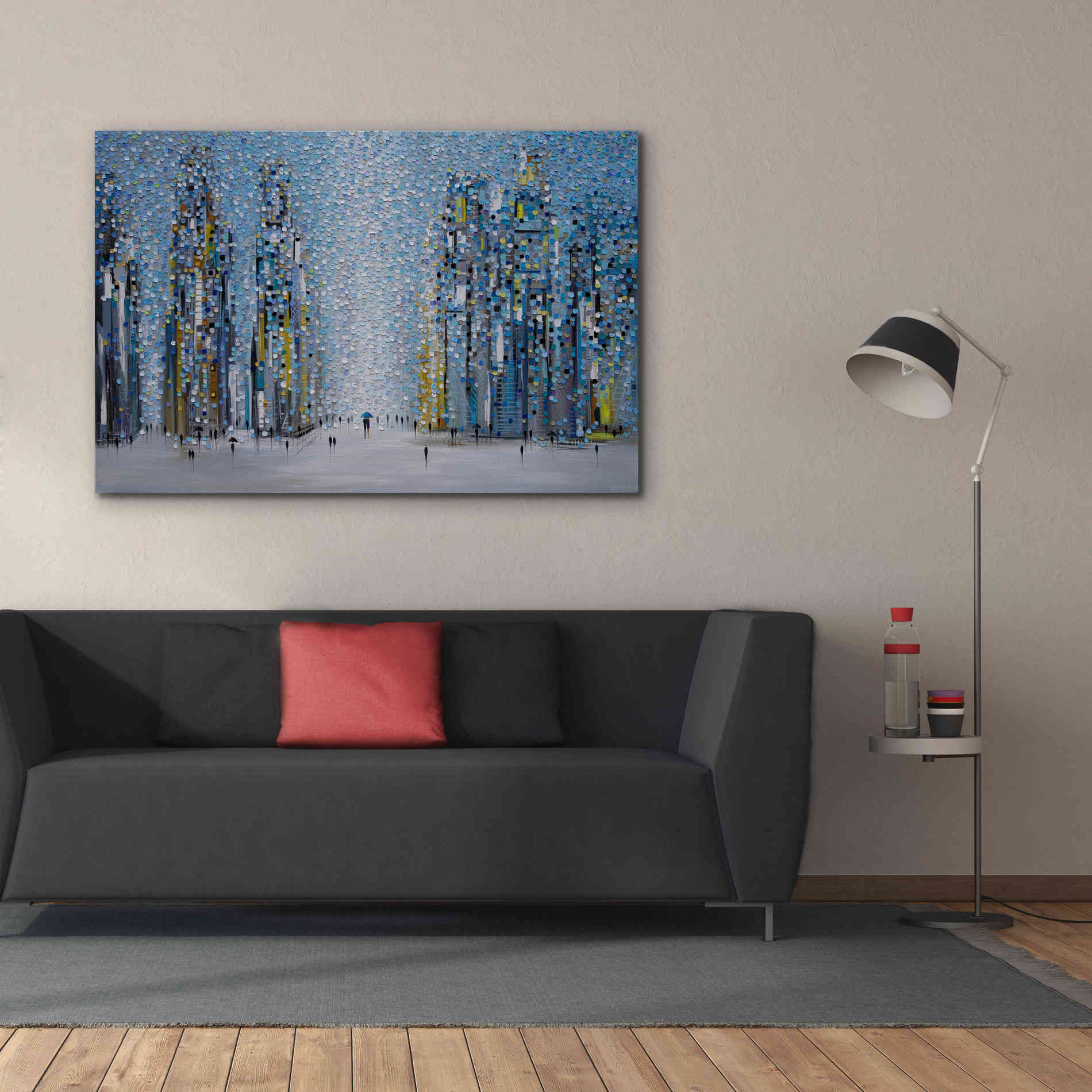 'Sunny City' by Ekaterina Ermilkina Giclee Canvas Wall Art,60 x 40