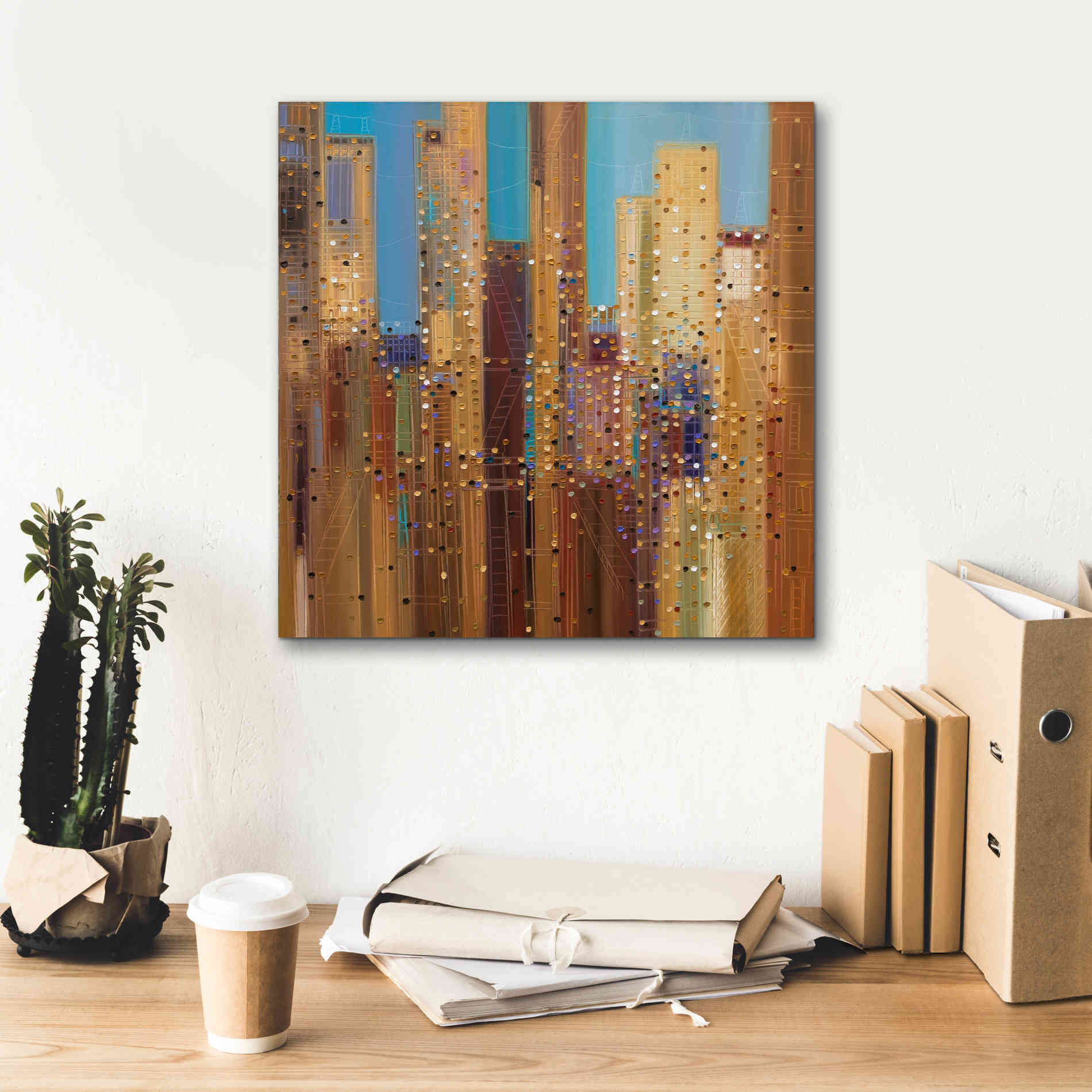 'Urban Empire' by Ekaterina Ermilkina Giclee Canvas Wall Art,18 x 18