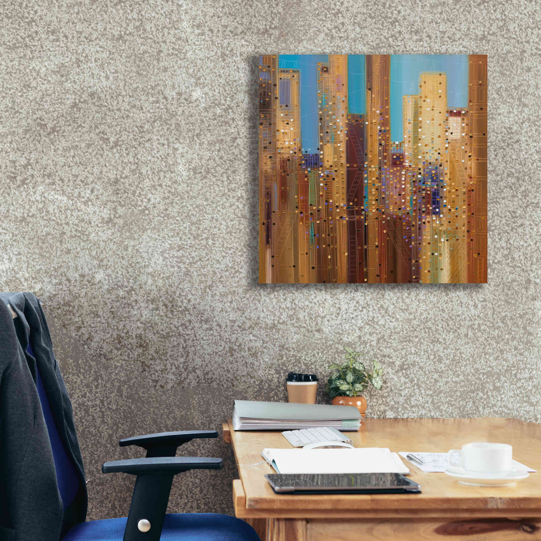 'Urban Empire' by Ekaterina Ermilkina Giclee Canvas Wall Art,26 x 26