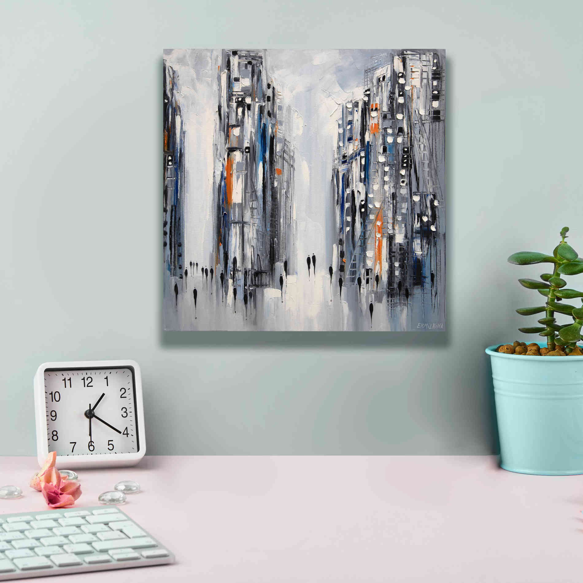 'City Escape' by Ekaterina Ermilkina Giclee Canvas Wall Art,12 x 12