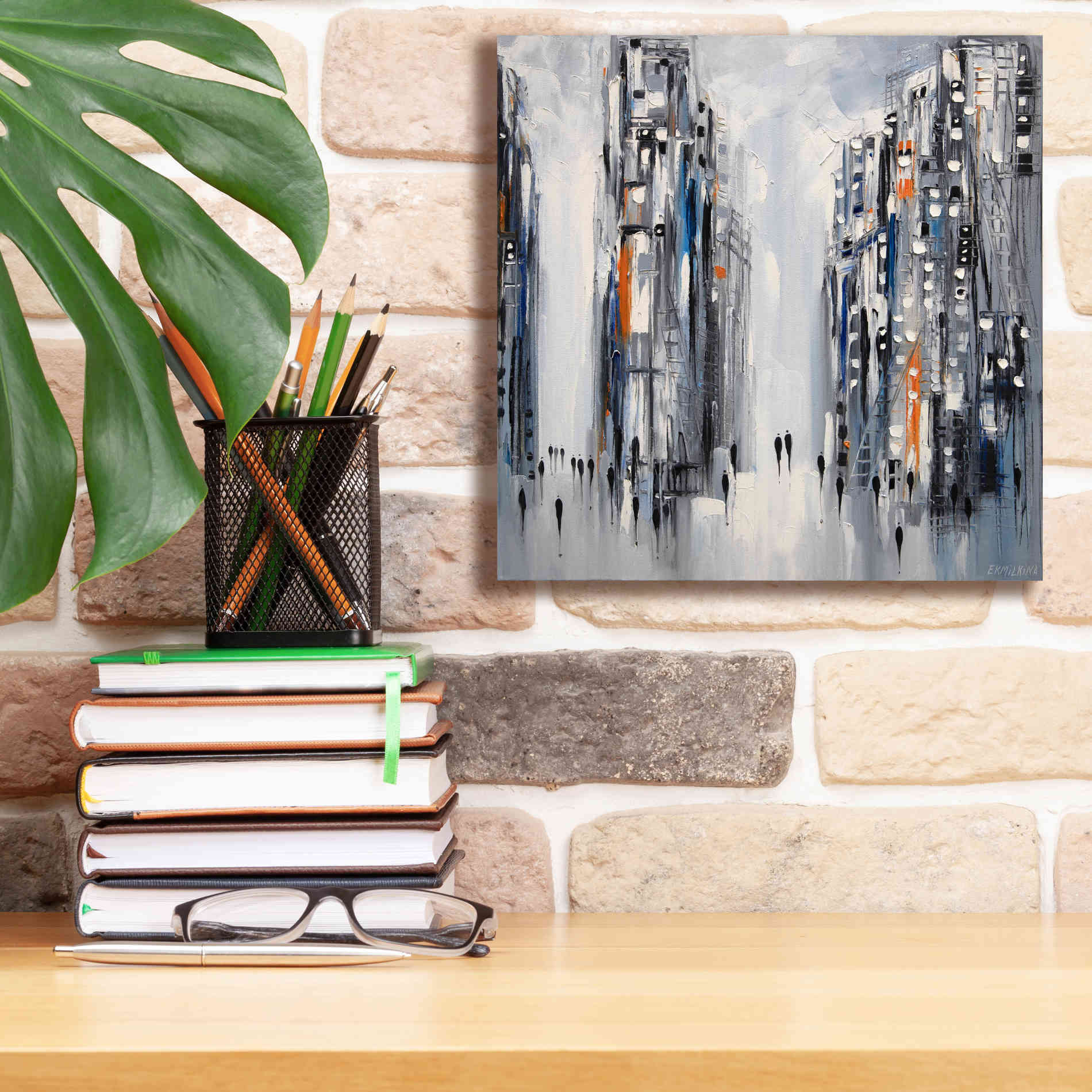 'City Escape' by Ekaterina Ermilkina Giclee Canvas Wall Art,12 x 12