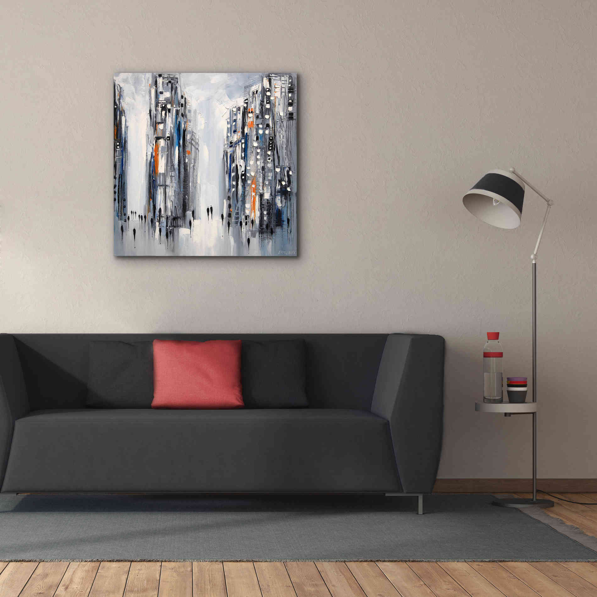 'City Escape' by Ekaterina Ermilkina Giclee Canvas Wall Art,37 x 37
