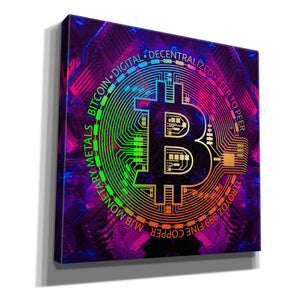 'Bitcoin Rainbow' by Cameron Gray Giclee Canvas Wall Art
