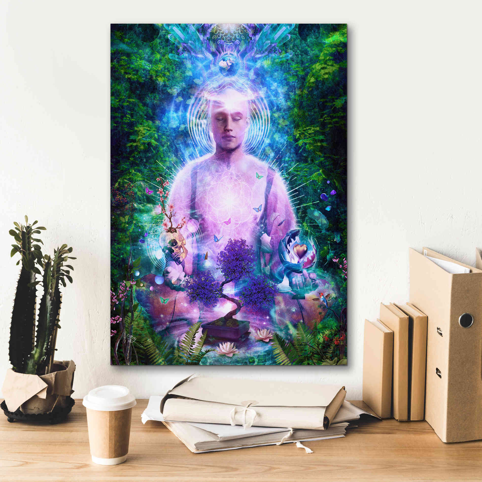 'Daily Meditation' by Cameron Gray Giclee Canvas Wall Art,18 x 26