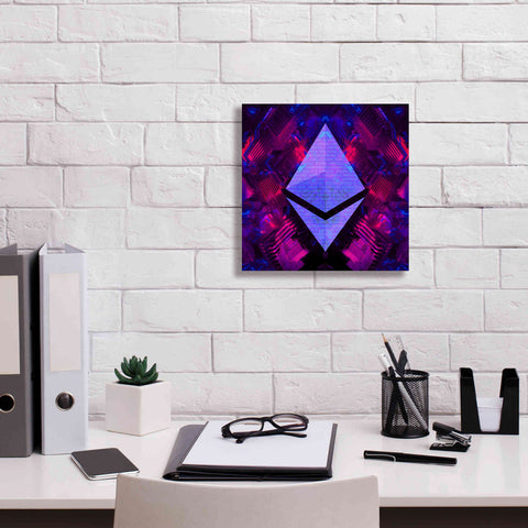 Image of 'Ethereum Future' by Cameron Gray Giclee Canvas Wall Art,12 x 12