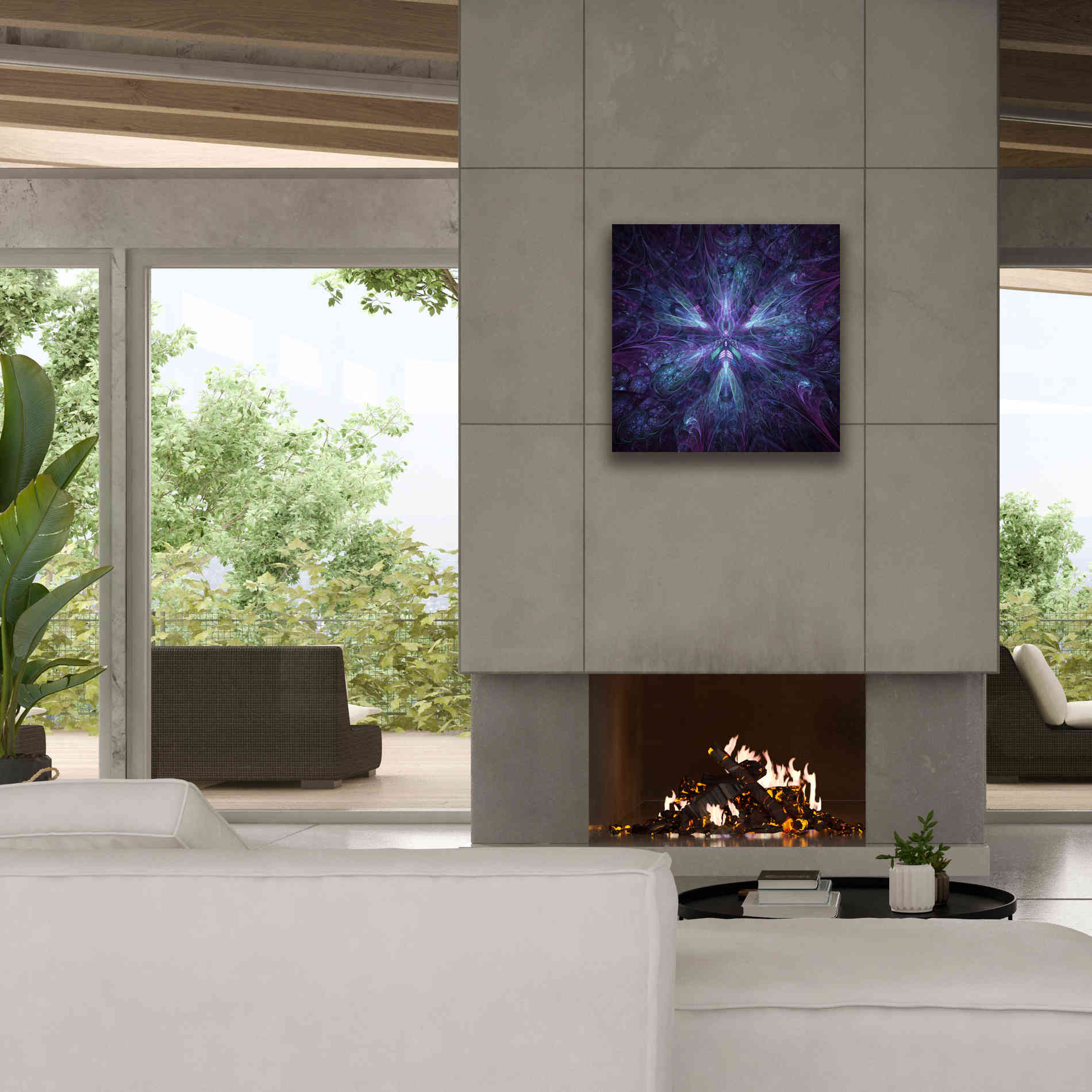 'Expanse Warp' by Cameron Gray Giclee Canvas Wall Art,26 x 26