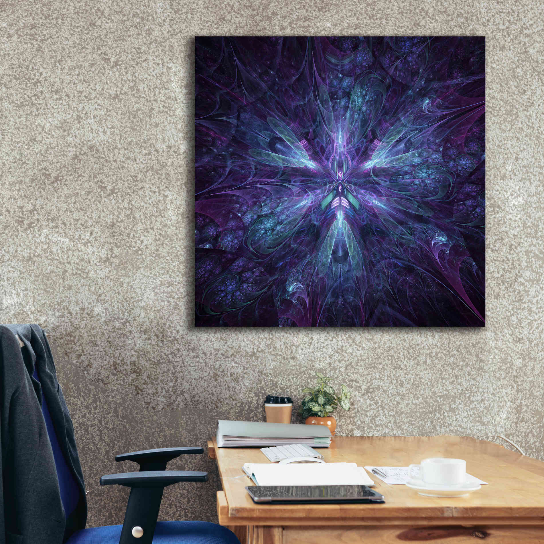 'Expanse Warp' by Cameron Gray Giclee Canvas Wall Art,37 x 37