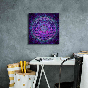 'Flower Of Life' by Cameron Gray Giclee Canvas Wall Art,18 x 18