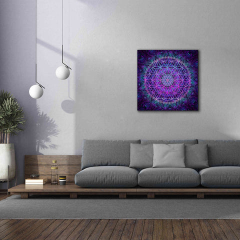 Image of 'Flower Of Life' by Cameron Gray Giclee Canvas Wall Art,37 x 37
