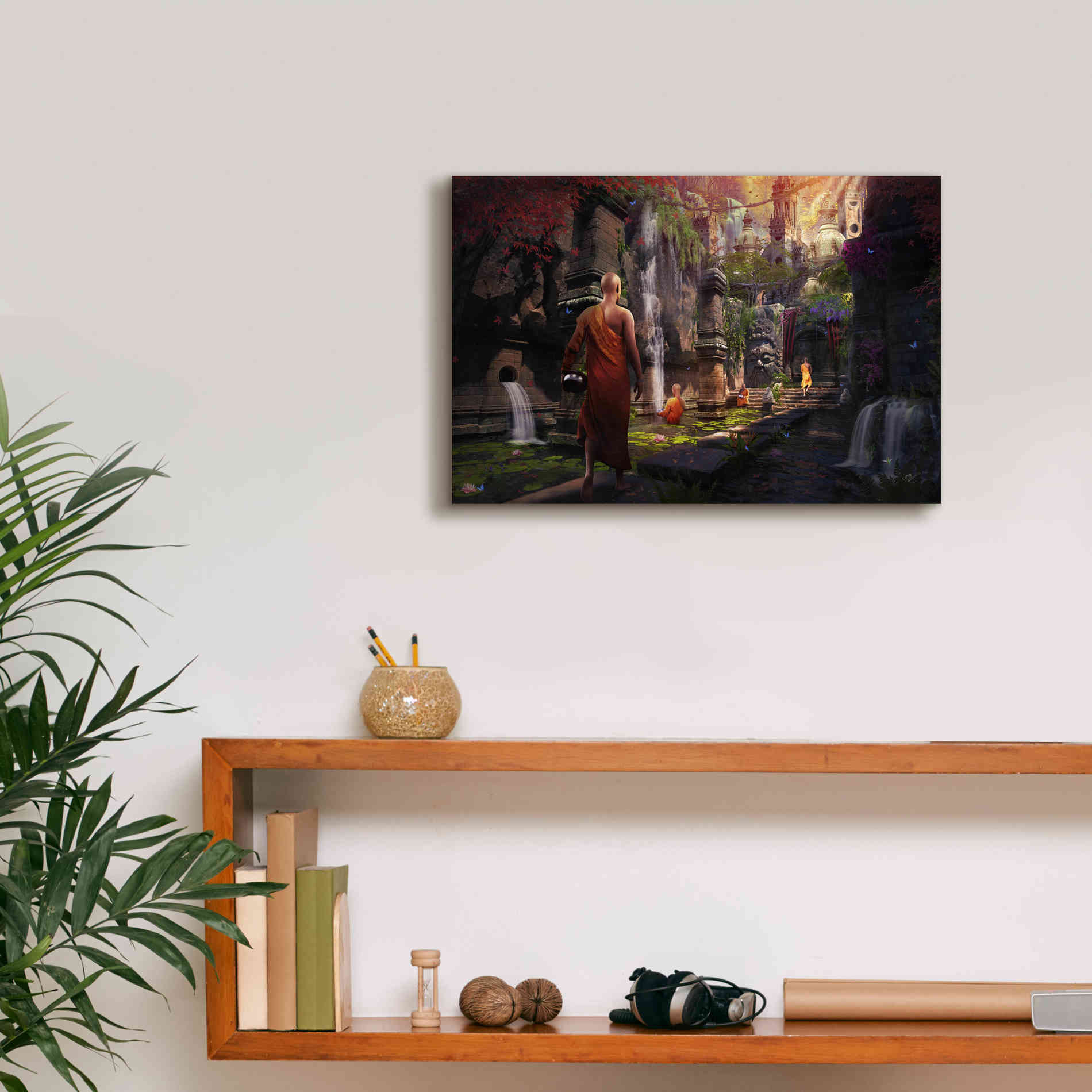 'Hidden Sanctuary' by Cameron Gray Giclee Canvas Wall Art,18 x 12