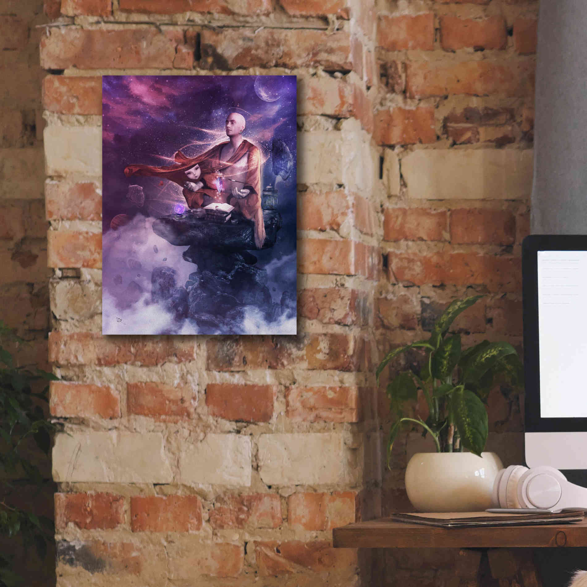'Insight Meditation' by Cameron Gray Giclee Canvas Wall Art,12 x 16