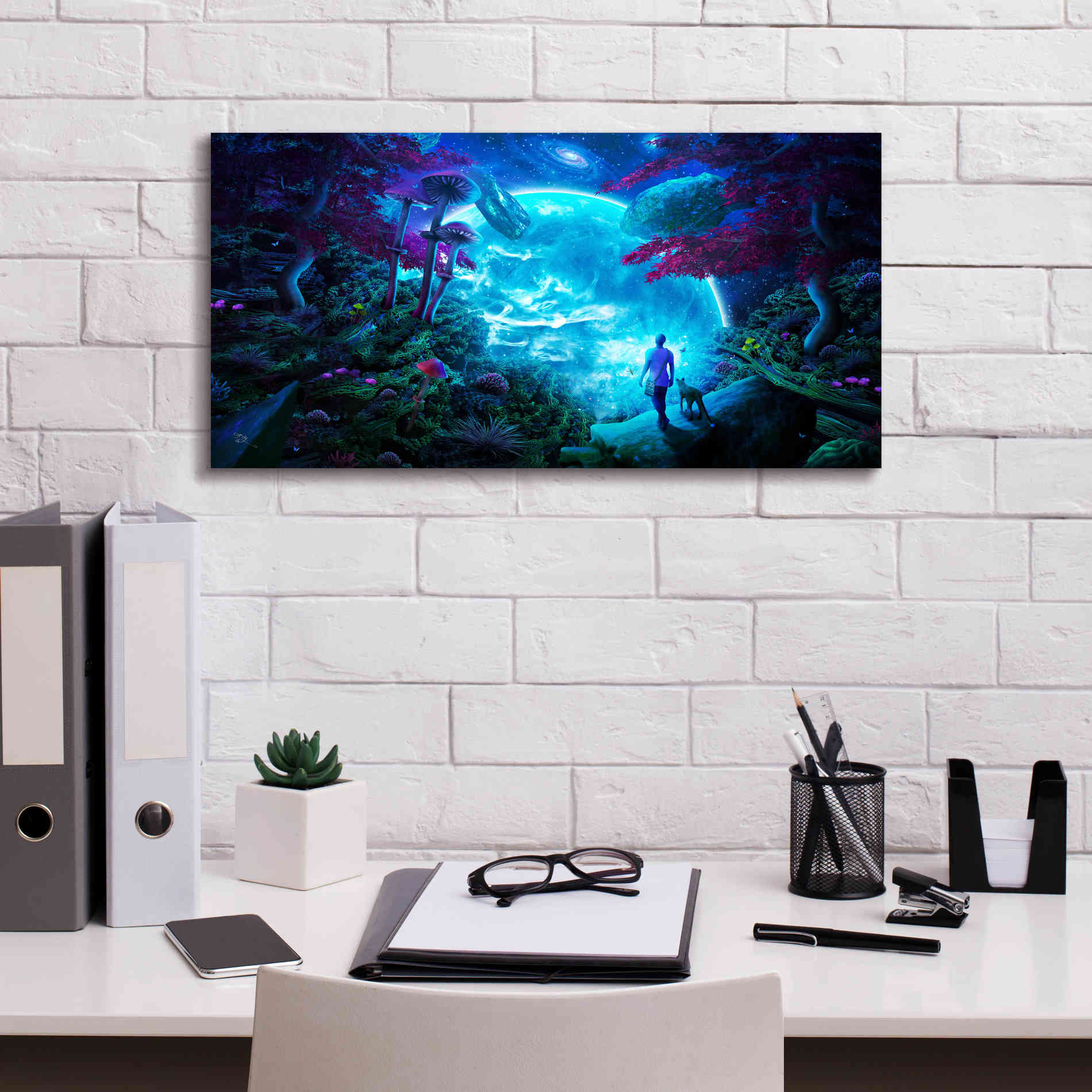 'Lost Sky' by Cameron Gray Giclee Canvas Wall Art,24 x 12