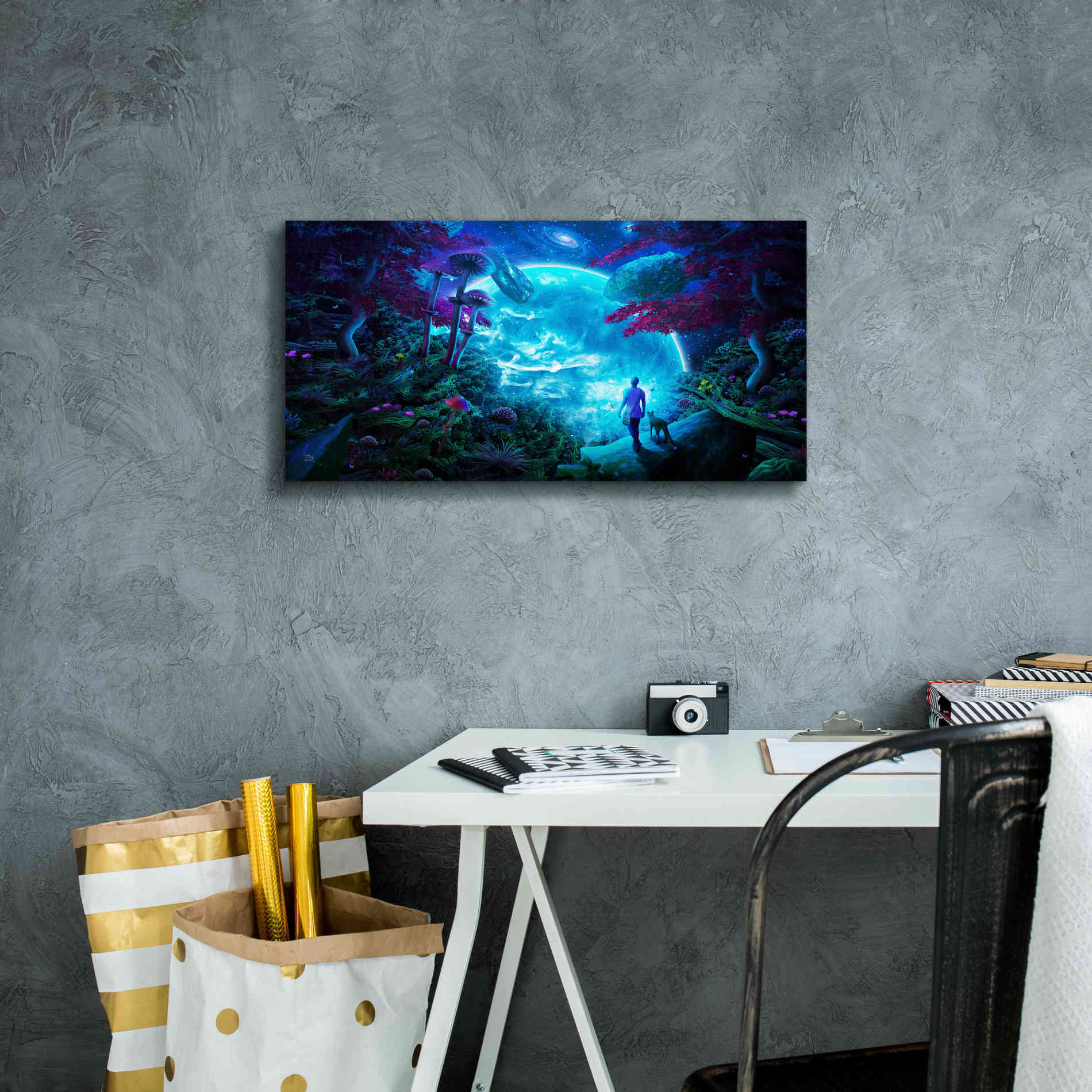 'Lost Sky' by Cameron Gray Giclee Canvas Wall Art,24 x 12