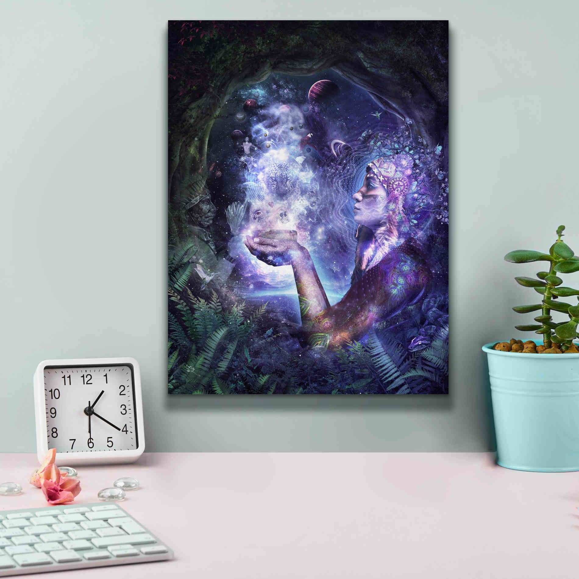 'Mother Aya' by Cameron Gray Giclee Canvas Wall Art,12 x 16