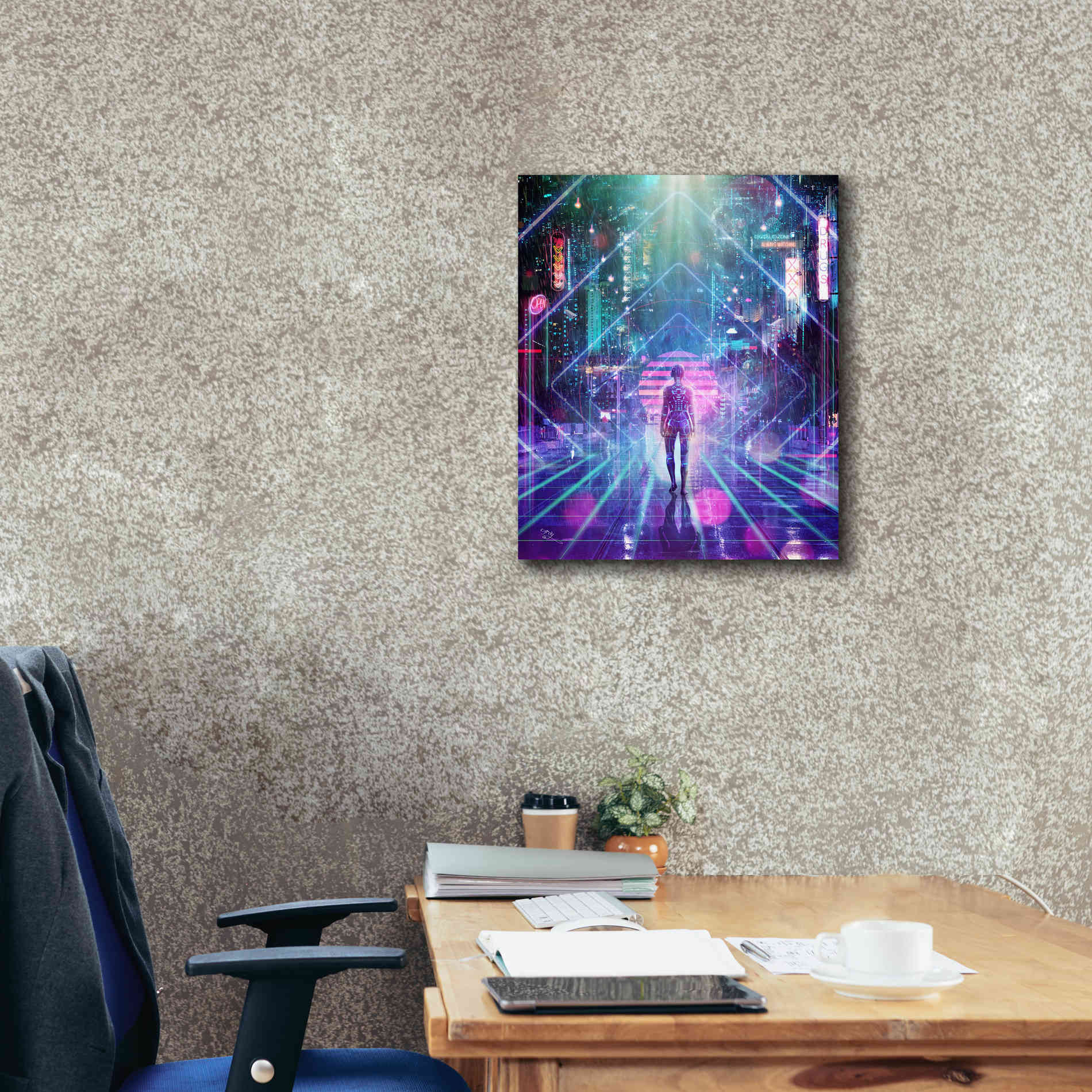 'Neon Zone' by Cameron Gray Giclee Canvas Wall Art,20 x 24