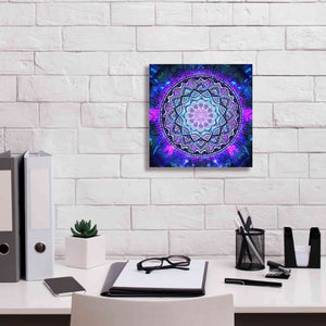'Sacred Bloom Mandala' by Cameron Gray Giclee Canvas Wall Art,12 x 12