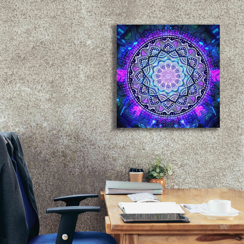 Image of 'Sacred Bloom Mandala' by Cameron Gray Giclee Canvas Wall Art,26 x 26