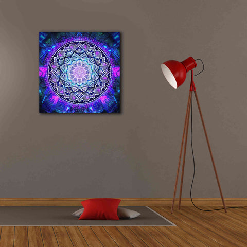 Image of 'Sacred Bloom Mandala' by Cameron Gray Giclee Canvas Wall Art,26 x 26