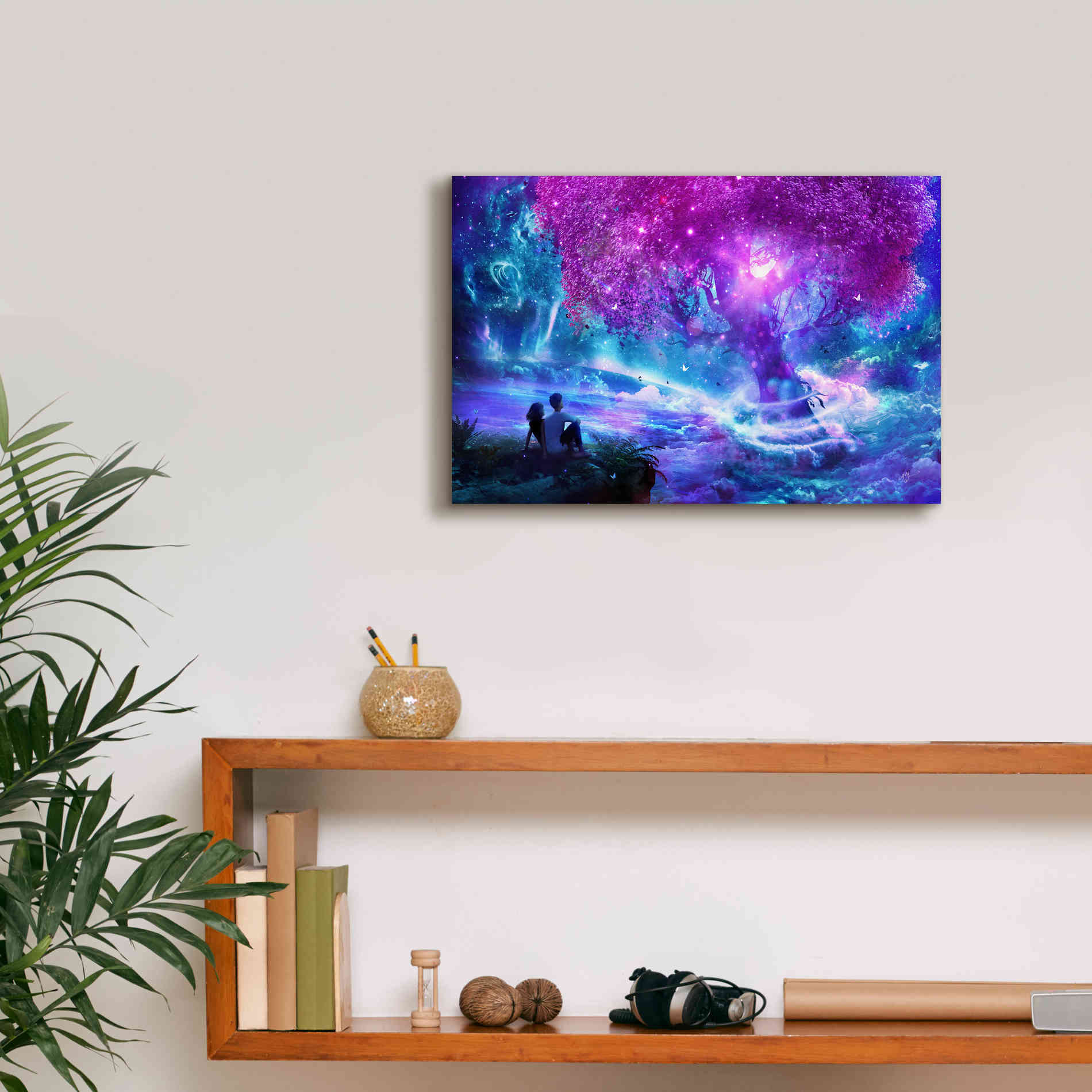 'Wishing Tree' by Cameron Gray Giclee Canvas Wall Art,18 x 12