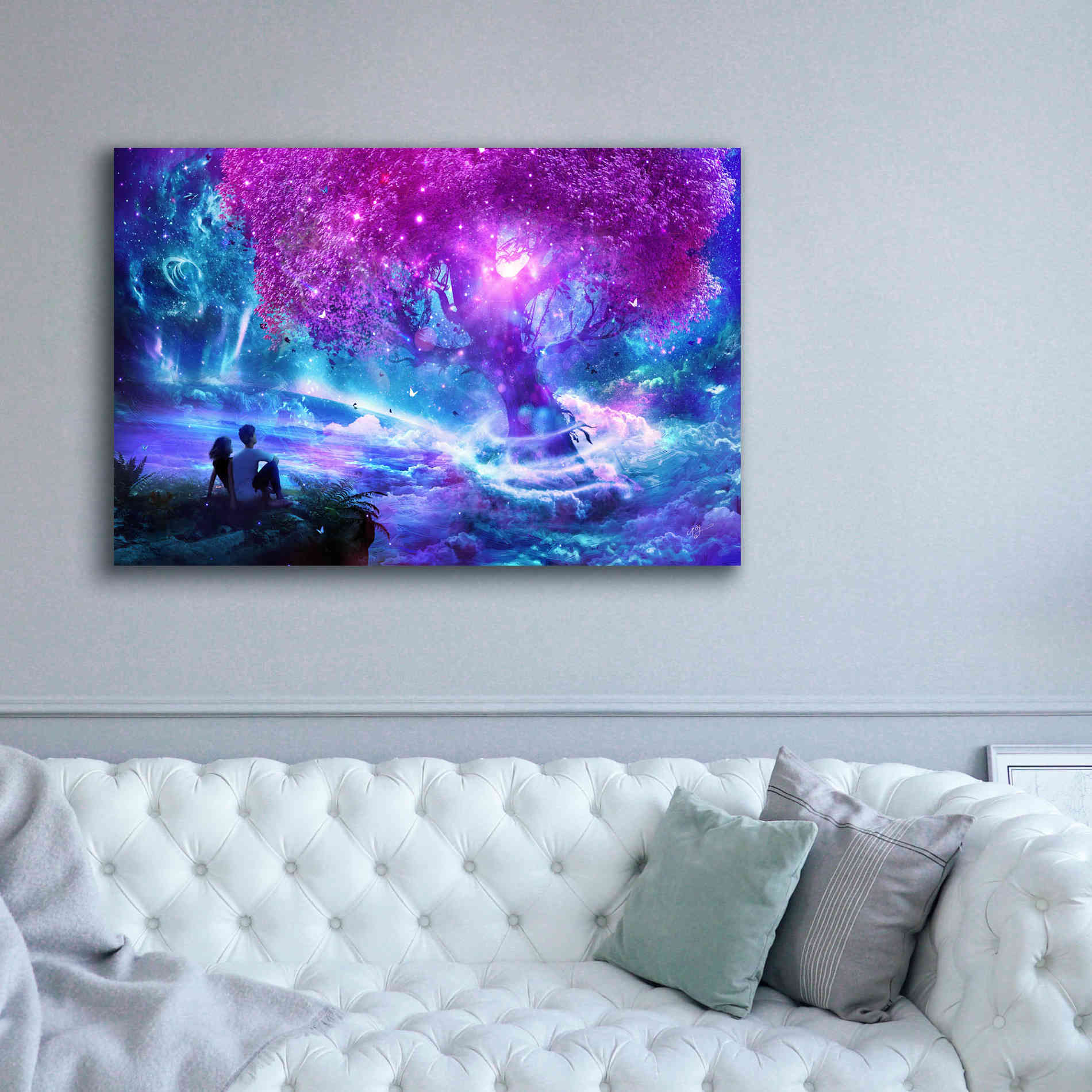 'Wishing Tree' by Cameron Gray Giclee Canvas Wall Art,60 x 40