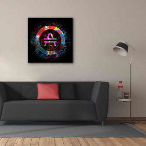 'Amp Crypto Power' by Epic Portfolio Giclee Canvas Wall Art,37 x 37