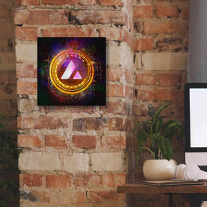 'Avalanche Crypto Halo' by Epic Portfolio Giclee Canvas Wall Art,12 x 12