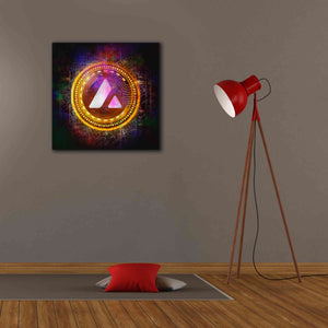 'Avalanche Crypto Halo' by Epic Portfolio Giclee Canvas Wall Art,26 x 26