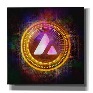 'Avalanche Crypto Halo' by Epic Portfolio Giclee Canvas Wall Art