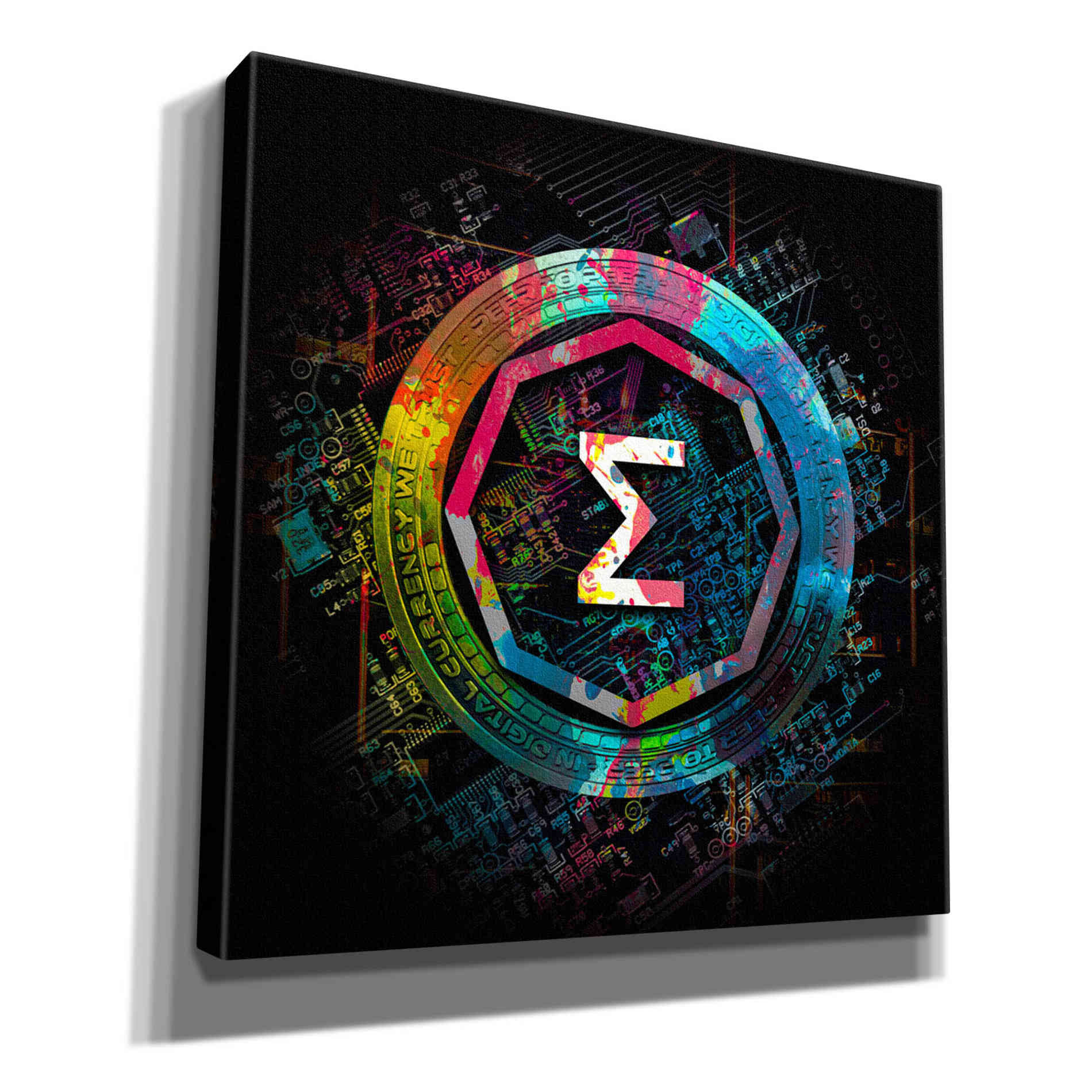 'Ergo Crypto Power' by Epic Portfolio Giclee Canvas Wall Art