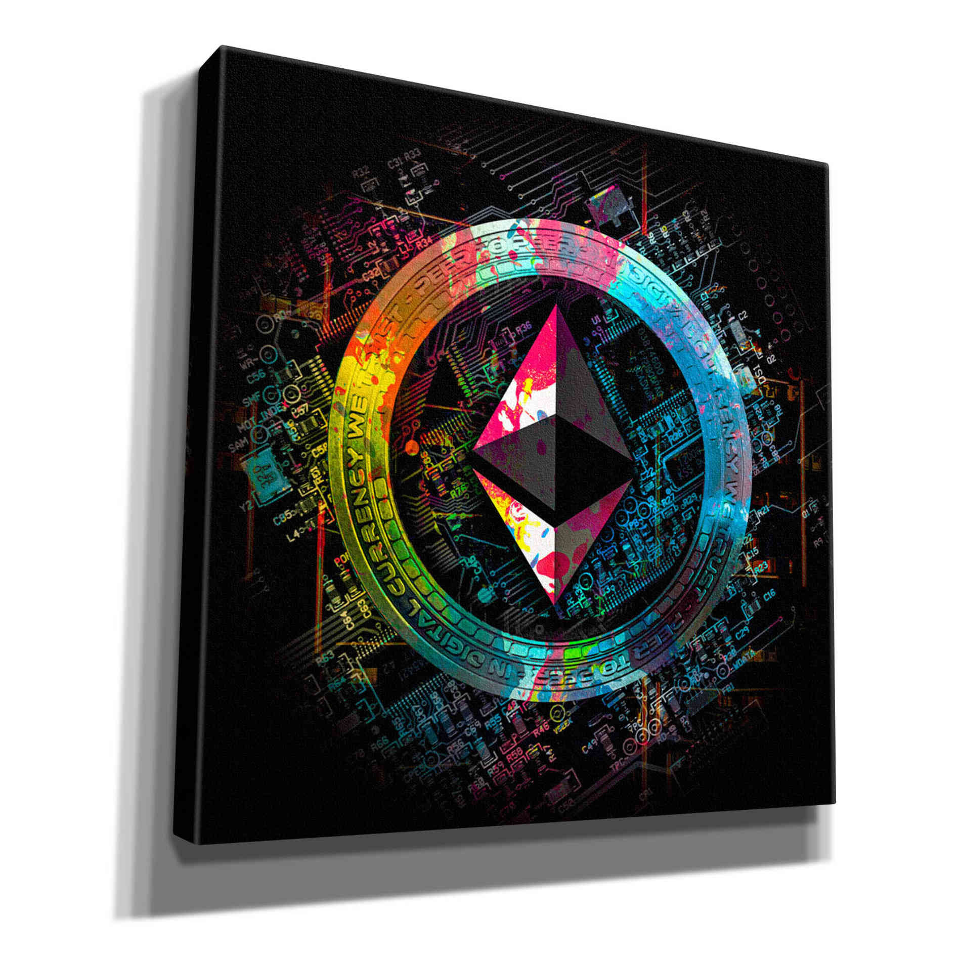 'Ethereum Crypto Power' by Epic Portfolio Giclee Canvas Wall Art