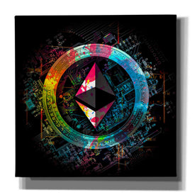 'Ethereum Crypto Power' by Epic Portfolio Giclee Canvas Wall Art
