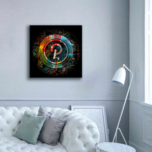 'Polkadot Crypto Power' by Epic Portfolio Giclee Canvas Wall Art,37 x 37