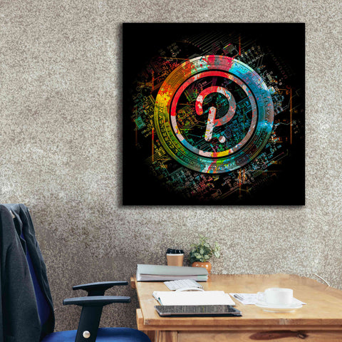 Image of 'Polkadot Crypto Power' by Epic Portfolio Giclee Canvas Wall Art,37 x 37