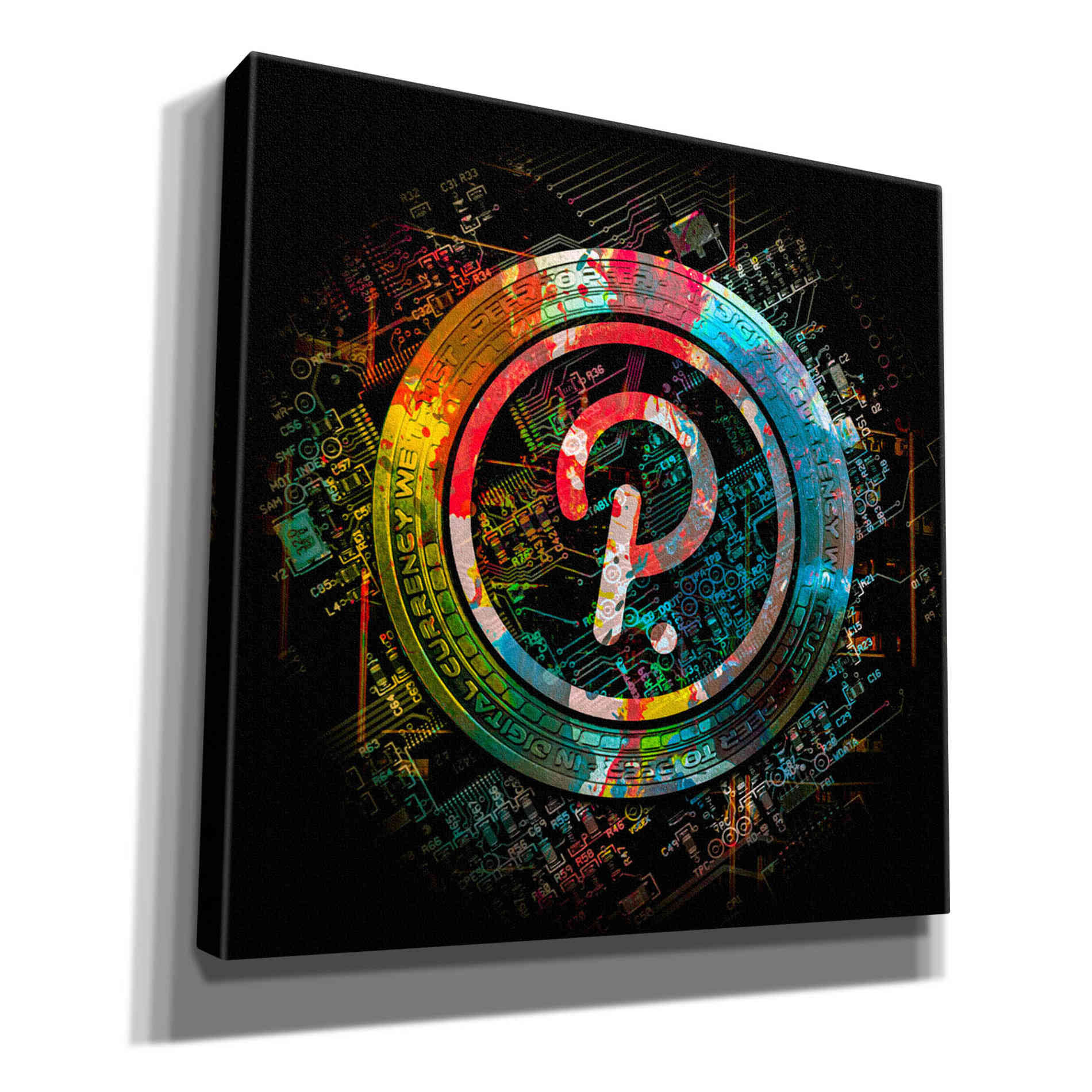 'Polkadot Crypto Power' by Epic Portfolio Giclee Canvas Wall Art