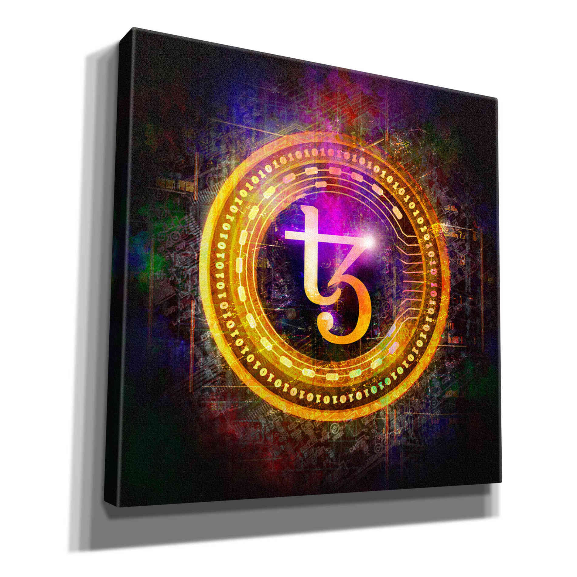 'Tezos Crypto Halo' by Epic Portfolio Giclee Canvas Wall Art