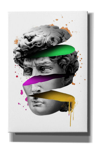 Image of 'Michelangelo David Sliced' by Epic Portfolio, Canvas Wall Art