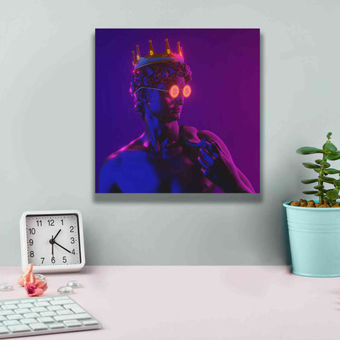 Image of 'Michelangelo Bitcoin David' by Epic Portfolio, Canvas Wall Art,12x12