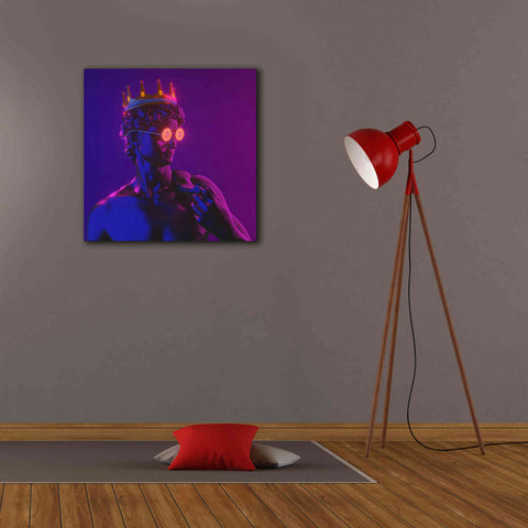 Image of 'Michelangelo Bitcoin David' by Epic Portfolio, Canvas Wall Art,26x26